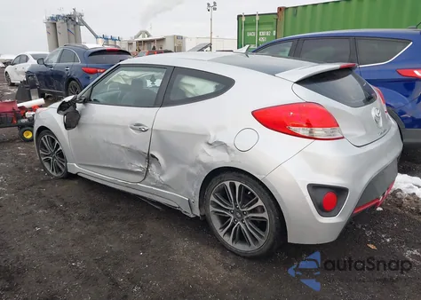 2016 Hyundai Veloster Turbo из США, поврежденный, VIN KMHTC6AE6GU250049